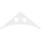 Ekena Millwork Pitch Winston Architectural Grade PVC Gable Pediment, 72"W x 30"H x 1"P (10/12) GPP072X030X100WIN - alternate 5